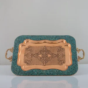 سینی چایی خوری فیروزه کوب