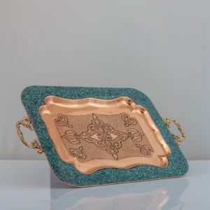 سینی چایی خوری فیروزه کوب خانه احسان