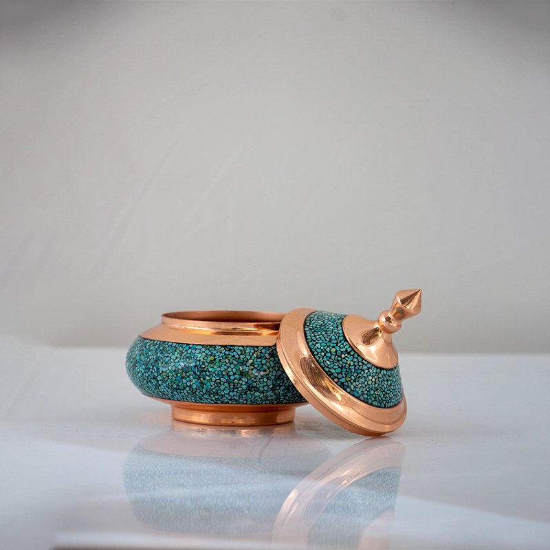 قندان سفینه ای فیروزه کوب