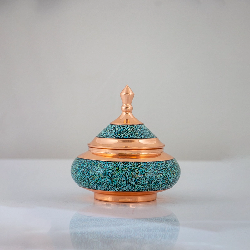 قندان سفینه ای فیروزه کوب