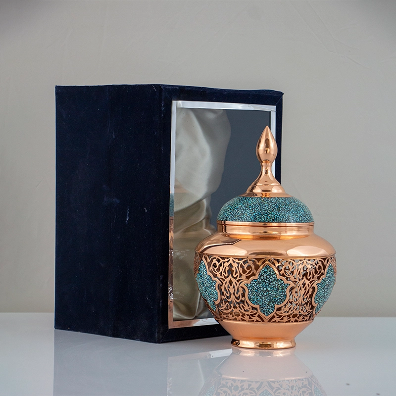 قندان مشبک فیروزه کوب خانه احسان