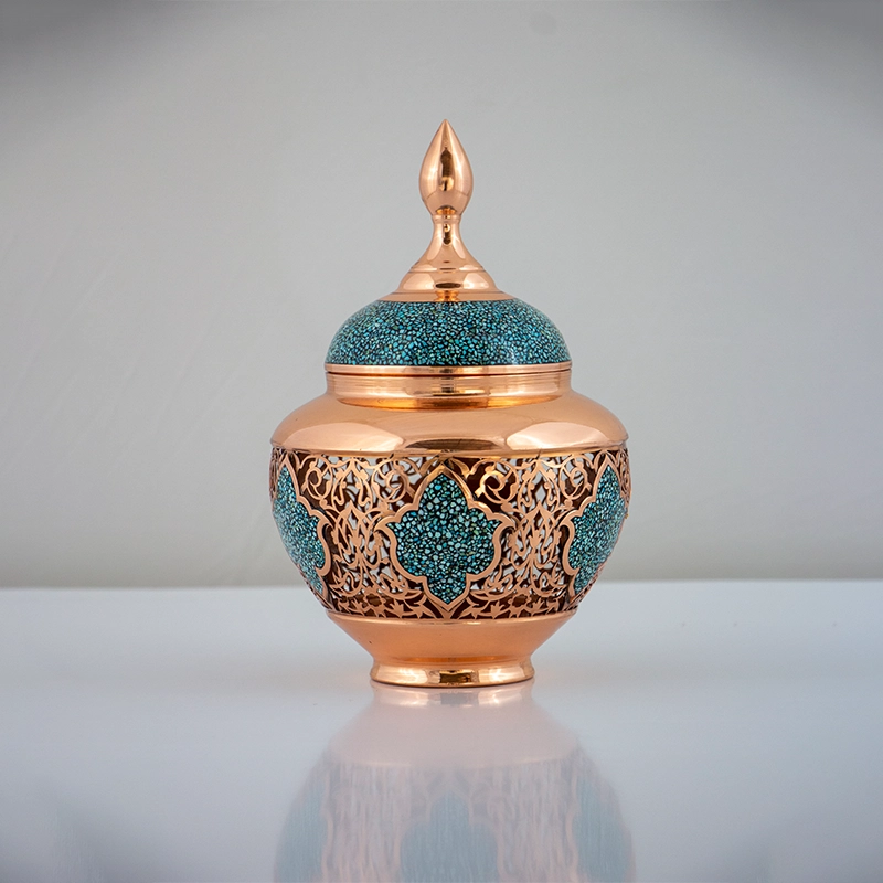 قندان مشبک فیروزه کوب