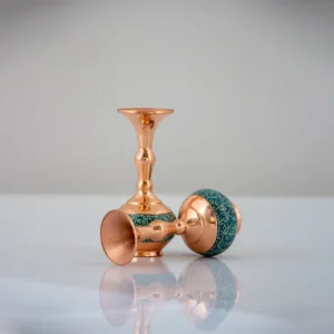 گلدان شلغمی فیروزه کوب