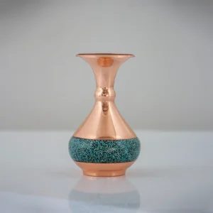 گلدان شلغمی فیروزه کوب