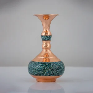 گلدان شلغمی فیروزه کوب